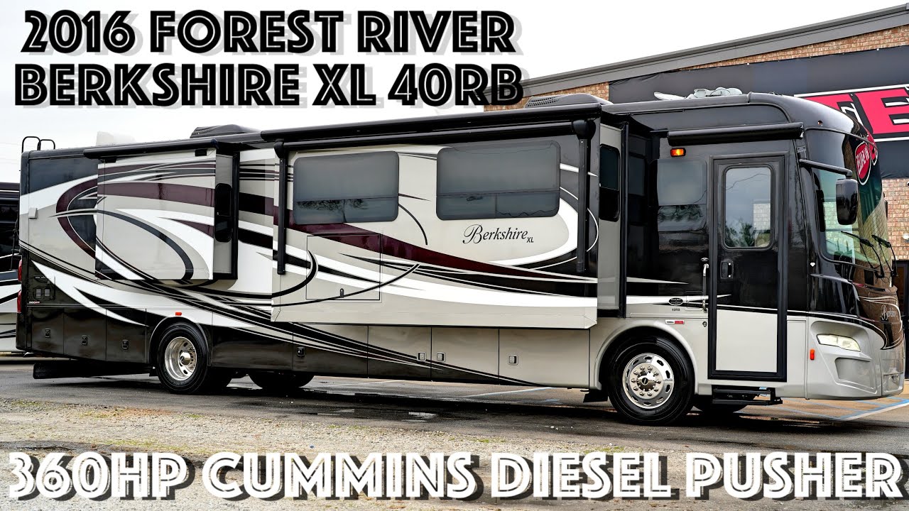 2016 Forest River Berkshire XL 40RB A Class 360HP Cummins Diesel Pusher from Porter's RV - $126,900