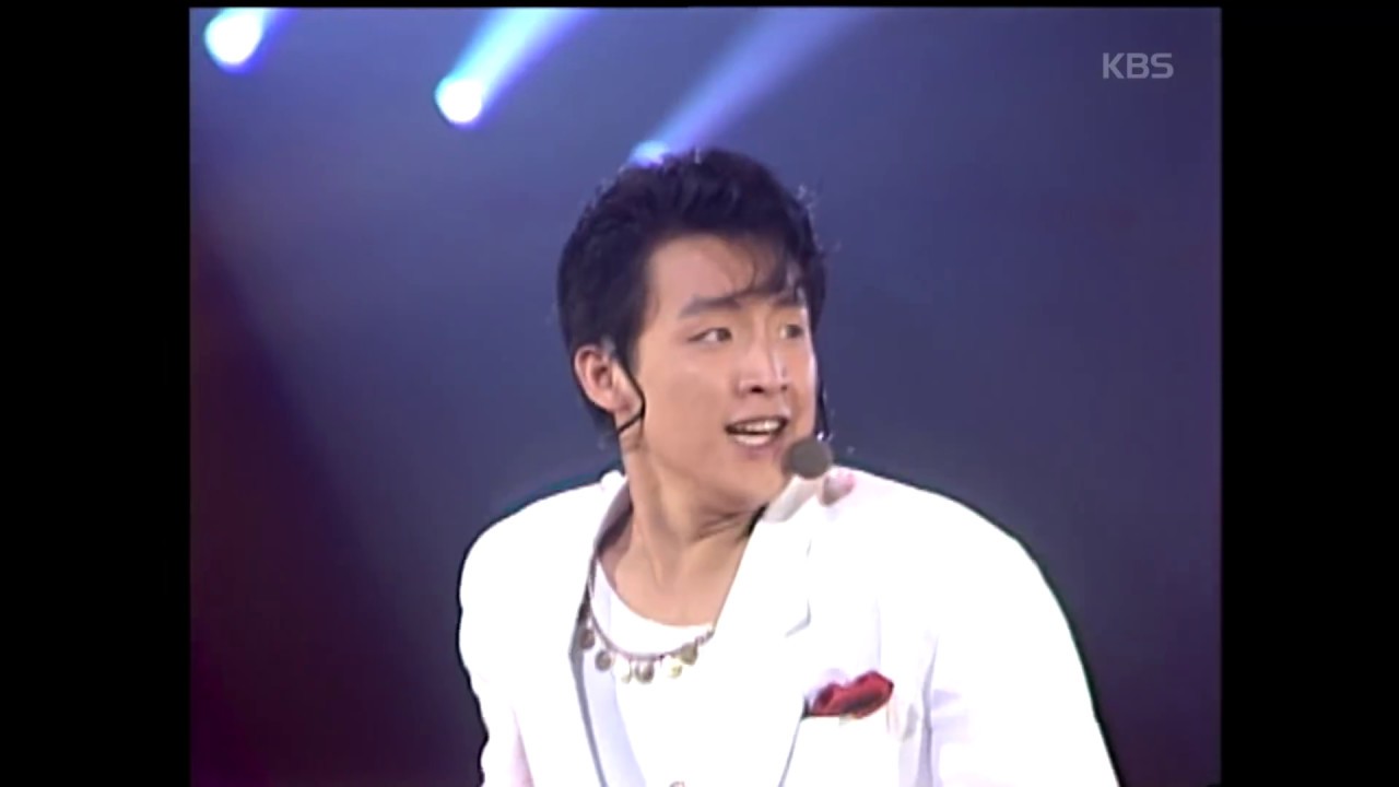 현진영과 와와 - '슬픈 마네킹' 【KBS 토요대행진, 1991】