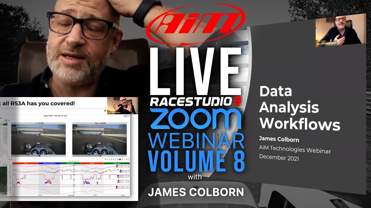 Aim Live Zoom Webinar Race Studio 3 Volume 8 w/ James Colborn December  2021