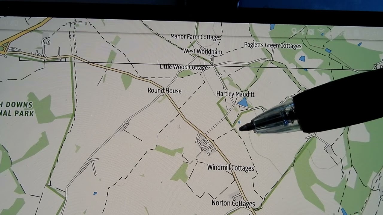 Map: Selborne East Worldham Circular Dog Walk  