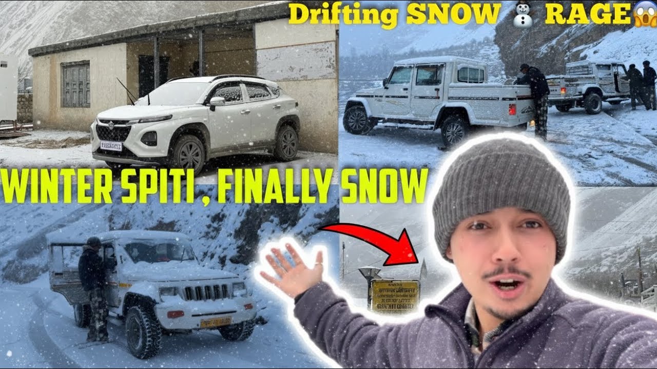 SPITI with SNOW ⛄️  !! Finally baraf Aagai HIMACHAL PRADESH ma 😱 !! GULL VLOG 