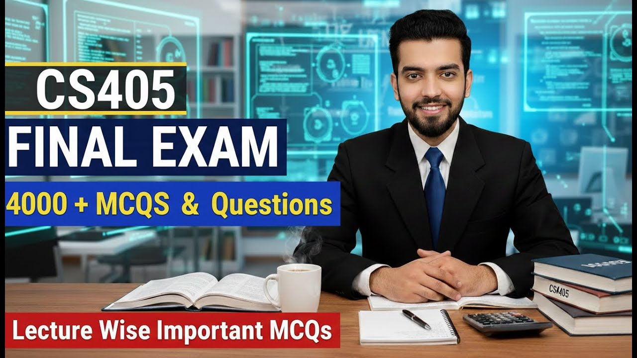 CS405 Final Term Exam 2026 🔥 Important MCQs & Most Expected Questions | VU