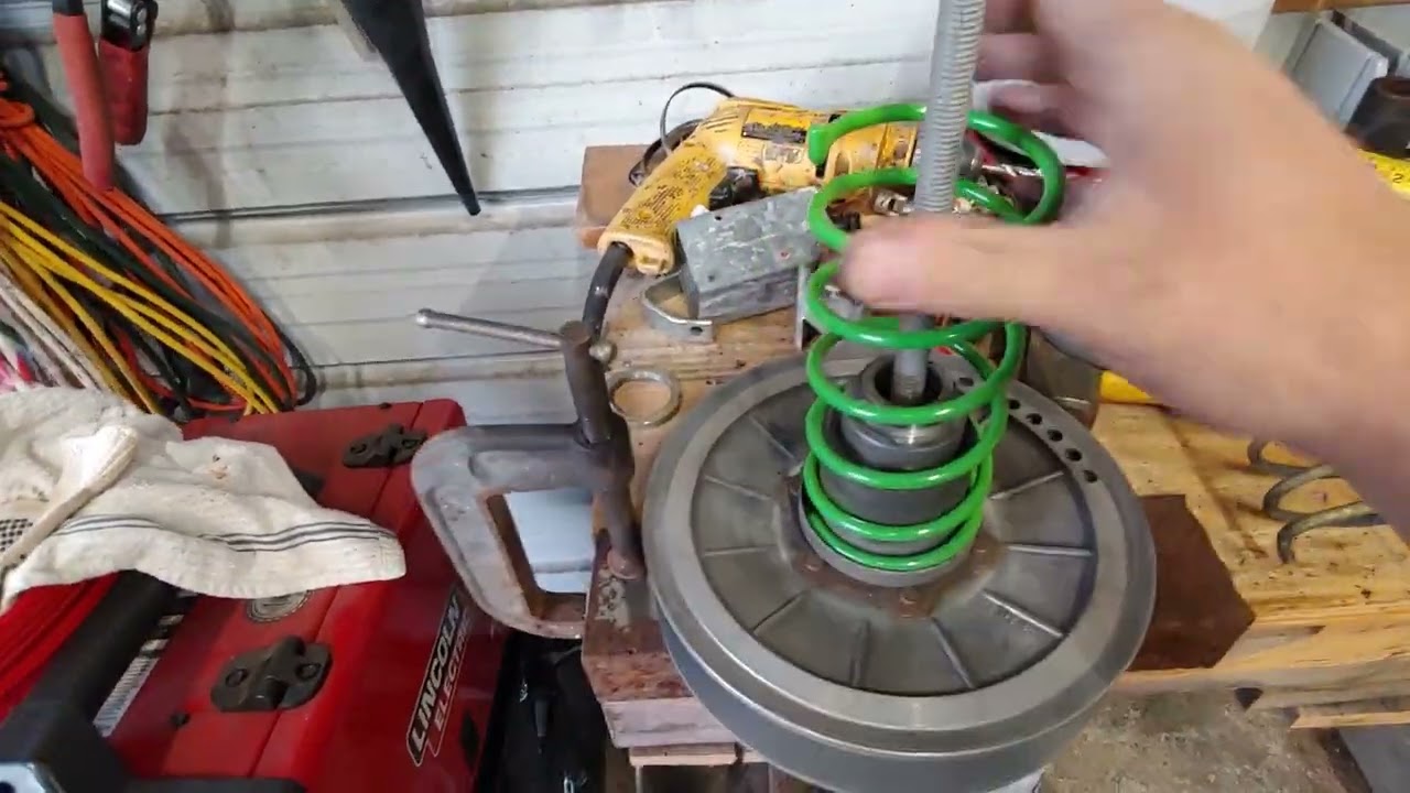 Home made ATV clutch spring compressor | EPI Yellow to Lime Green spring change| Update vid