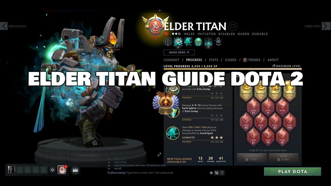 Elder Titan Guide Dota 2 || patch 7.37e || Please use CAPTION