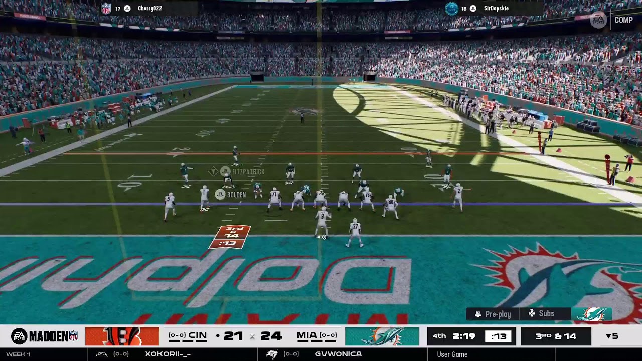 YPL S4W1: CIN @ MIA