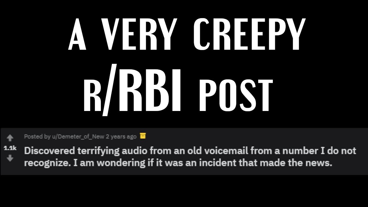 Пользователь Reddit получил очень жуткое голосовое сообщение