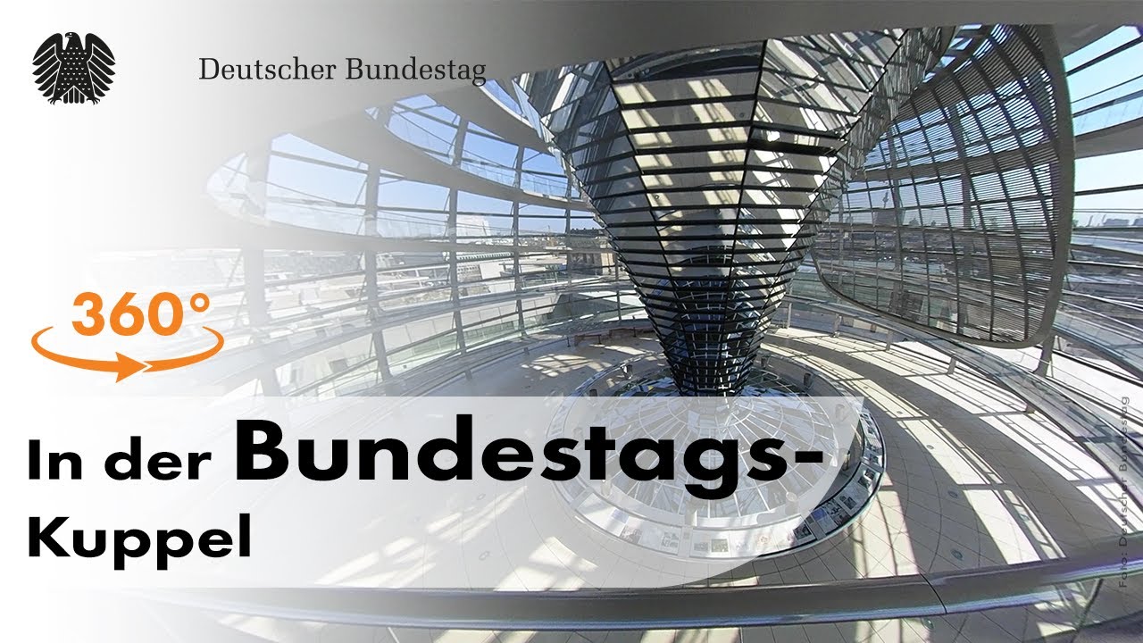 360°-Video: In der Bundestags-Kuppel über Berlin