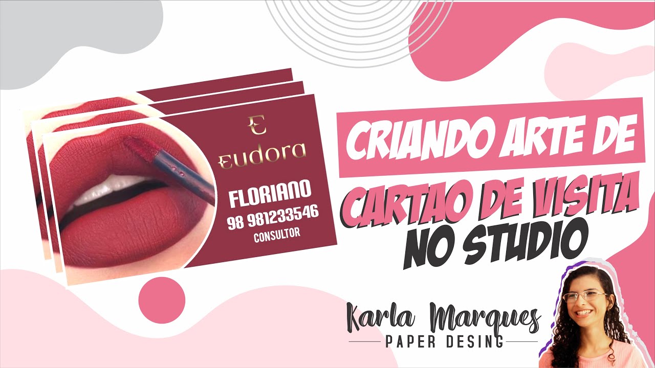 Criando arte de cartão de visita no Studio