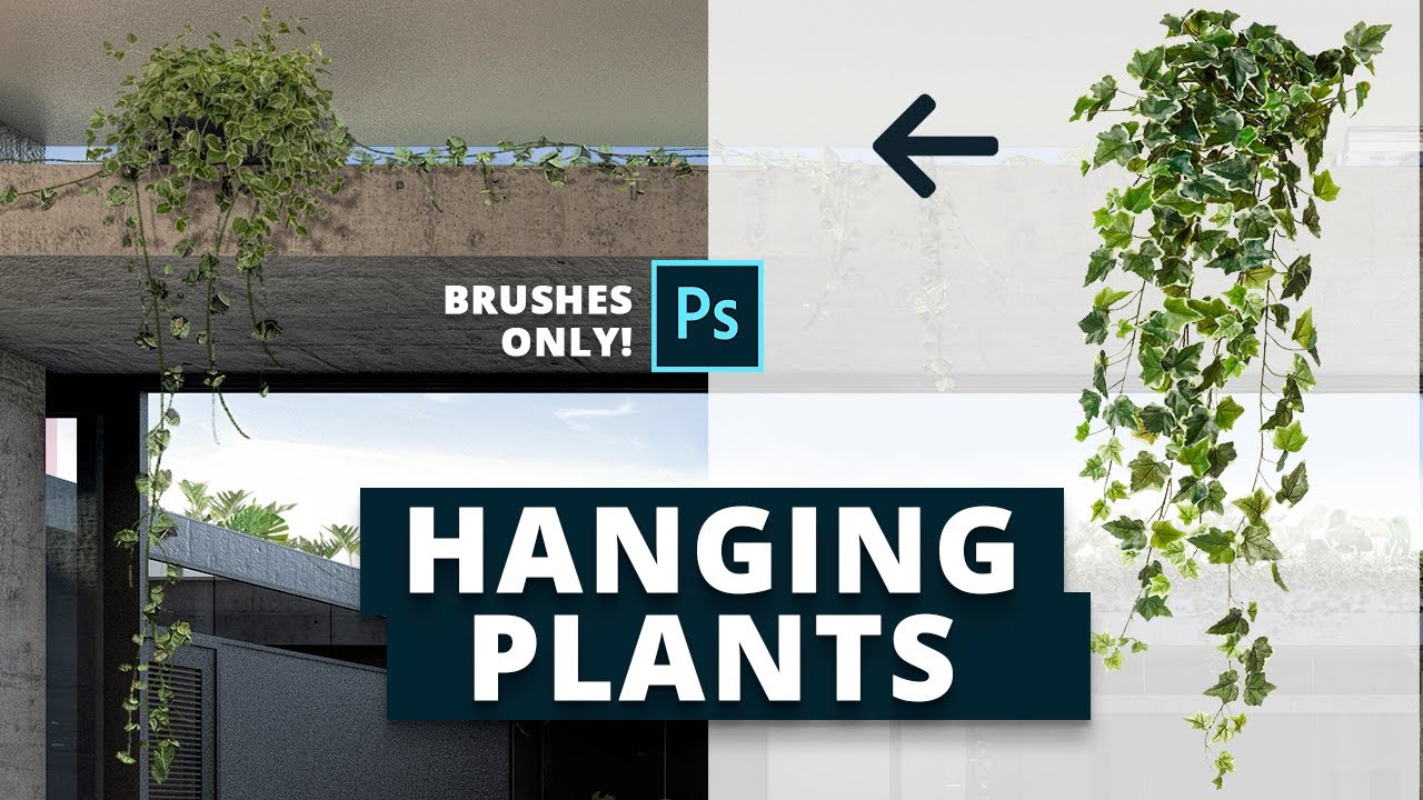 How to insert Hanging Plants using Only Photoshop!