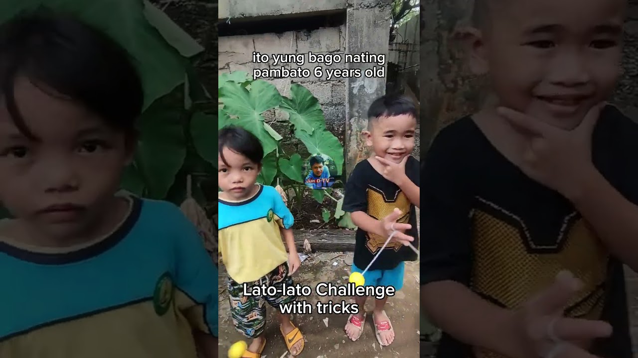 SILA ANG BAGO NATING PAMABATO 6 YEARS OLD SA LATO LATO CHALLENGE, AT MGA TRICKS KAKAYANIN MO KAYA?