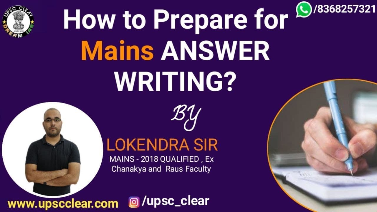 UPSC Mains Answer Writing Session by Lokendra sir | UPSC CLEAR