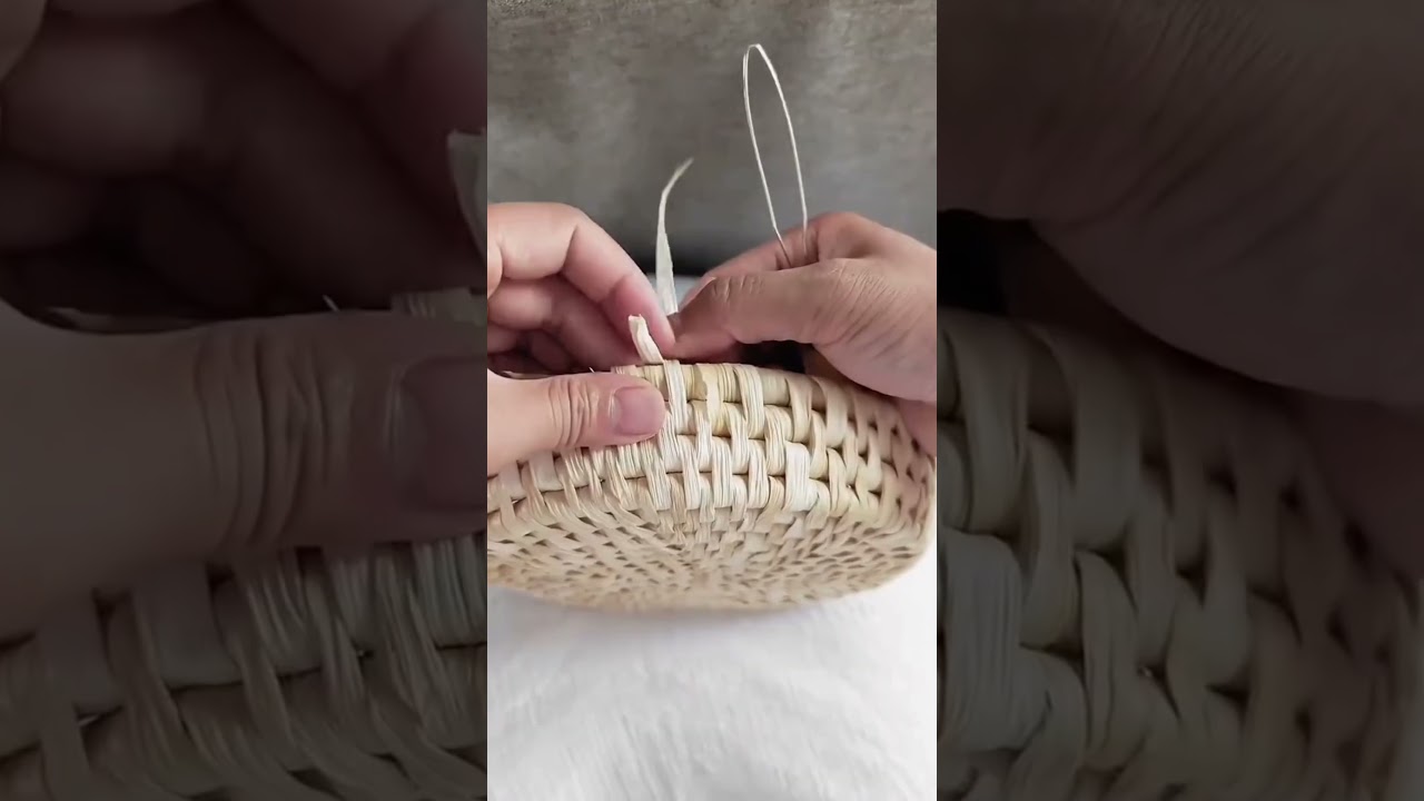 Simple method to use corn husk to make a basket 🧺🌾✨#strawbag #strawhat #2yzshop