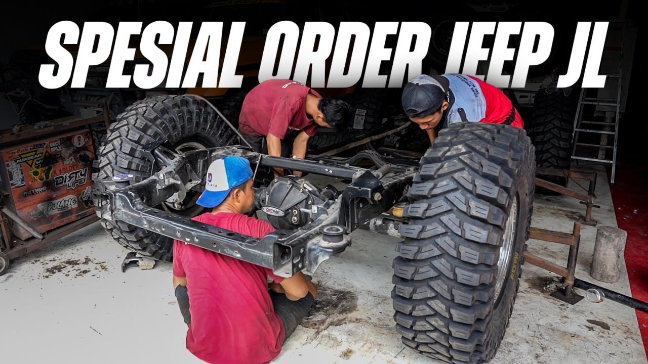 RAKIT JEEP JL ADVENTURE OFFROAD KAKI KAKI SUPER MEWAH