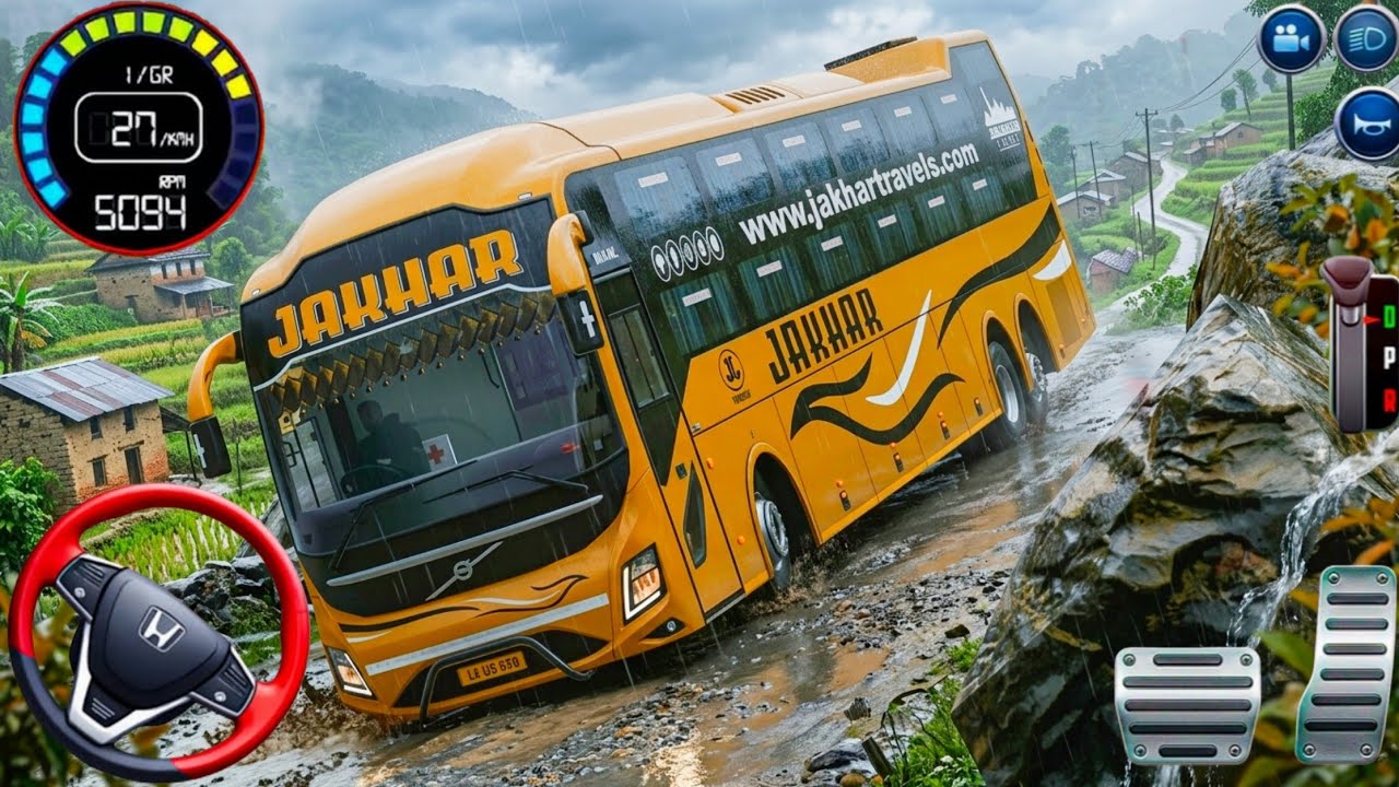 Bus Simulator 😉: Bus Driving India to Pakistan Game 🫡- Android Gameplay March 15, 2026