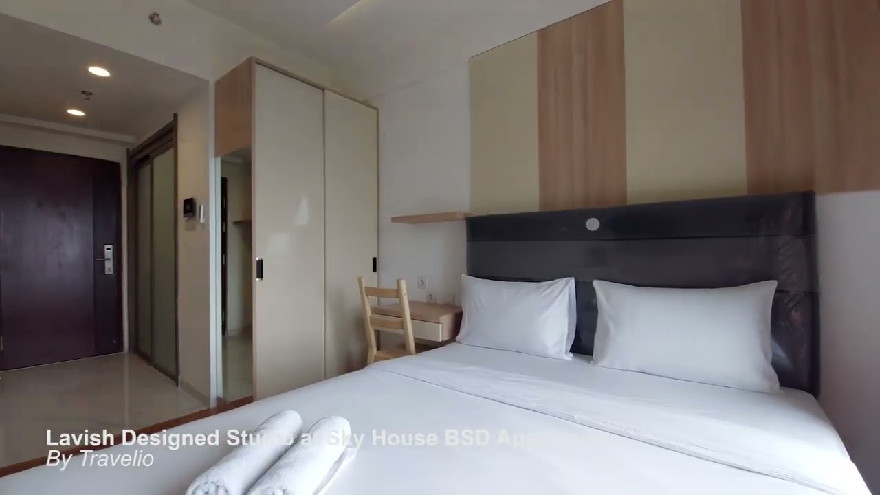 Room Tour Lavish Designed Studio at Sky House BSD Apartment By Travelio