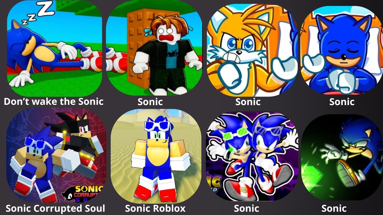 Don't wake the Sonic and Sonic Corrupted Soul on Roblox ⚡ Gameplay.