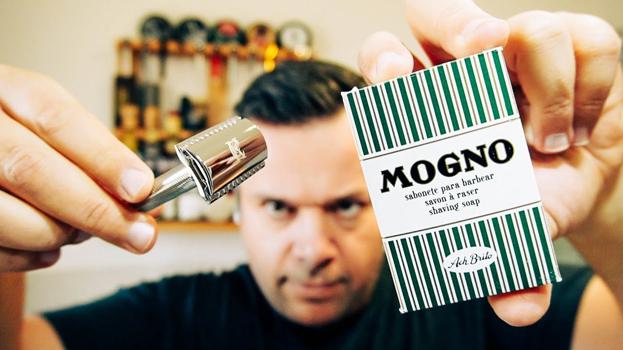 Sapone da barba Ach. Brito - MOGNO con rasoio King C. Gillette