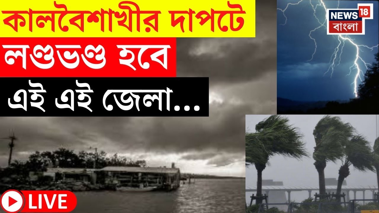 Weather Update Today LIVE |  কালবৈশাখীর সতর্কতা, বজ্রবিদ্যুৎসহ বৃষ্টির তাণ্ডব কোন কোন জেলায়? |