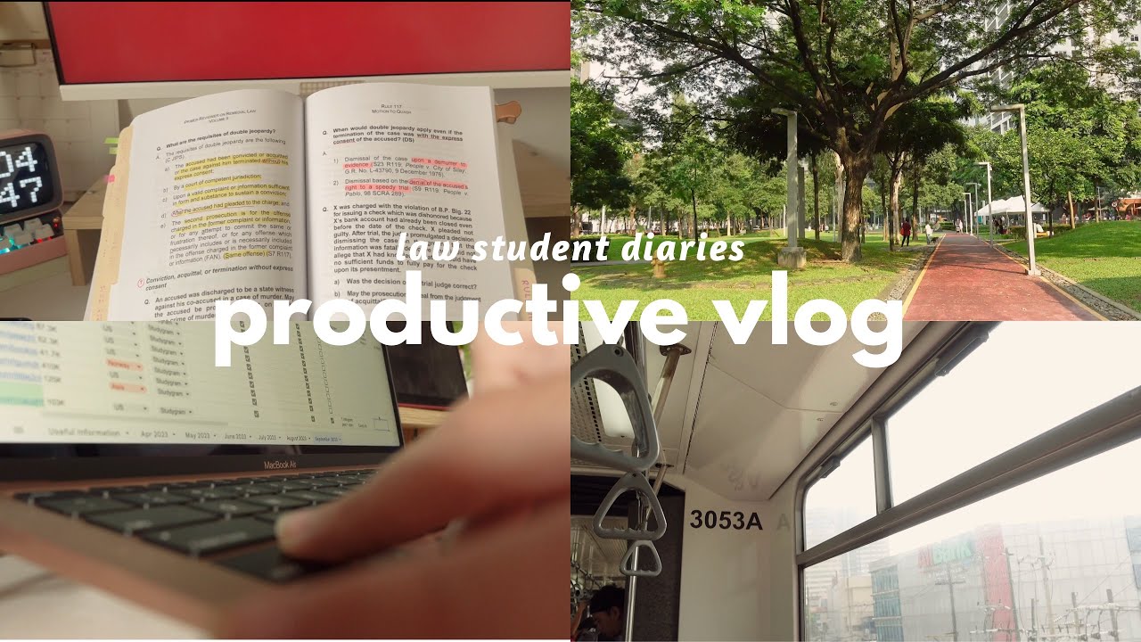 productive vlog, law student diaries, work-life-study balance 🥑 | zhenia flores ♡