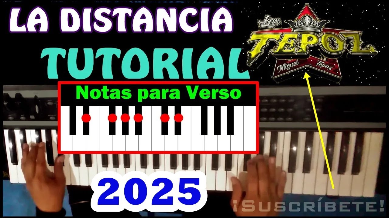 LA DISTANCIA | LOS TEPOZ | TECLADO TUTORIAL | CUMBIA SONIDERA | KORG X50 | TUTORIAL KORG | 2025