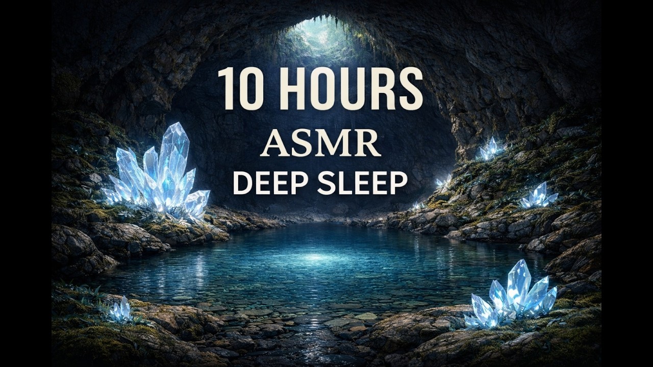 10 HOURS Dark Cave Ambience 🌊 Dripping Water Echo | Ultimate Sleep Sound