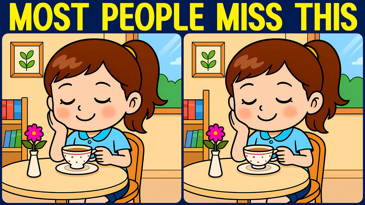 [Spot the Difference Brain Training] Find them all and prove your smartness.