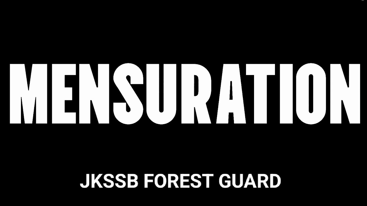 MENSURATION-2D  (PART-1) FOREST GUARD 2026