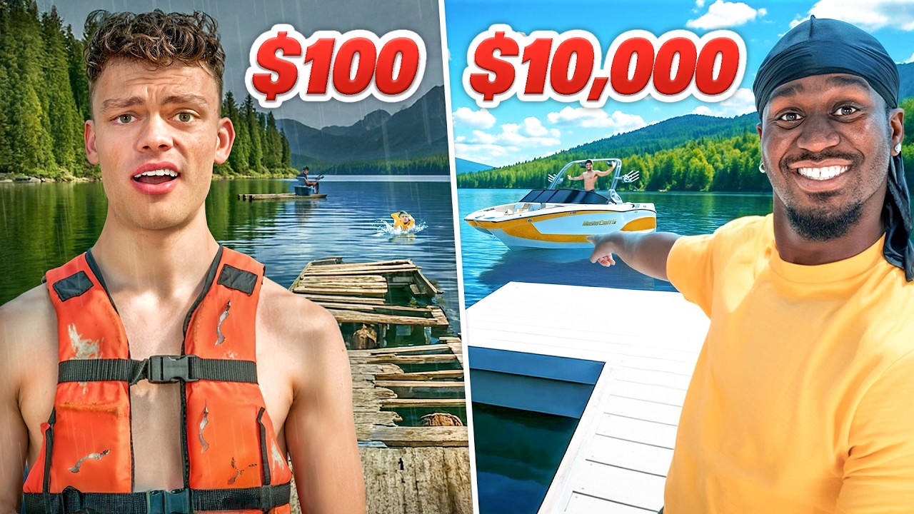 AUDIBLES $100 VS $10,000 LAKE VACATION