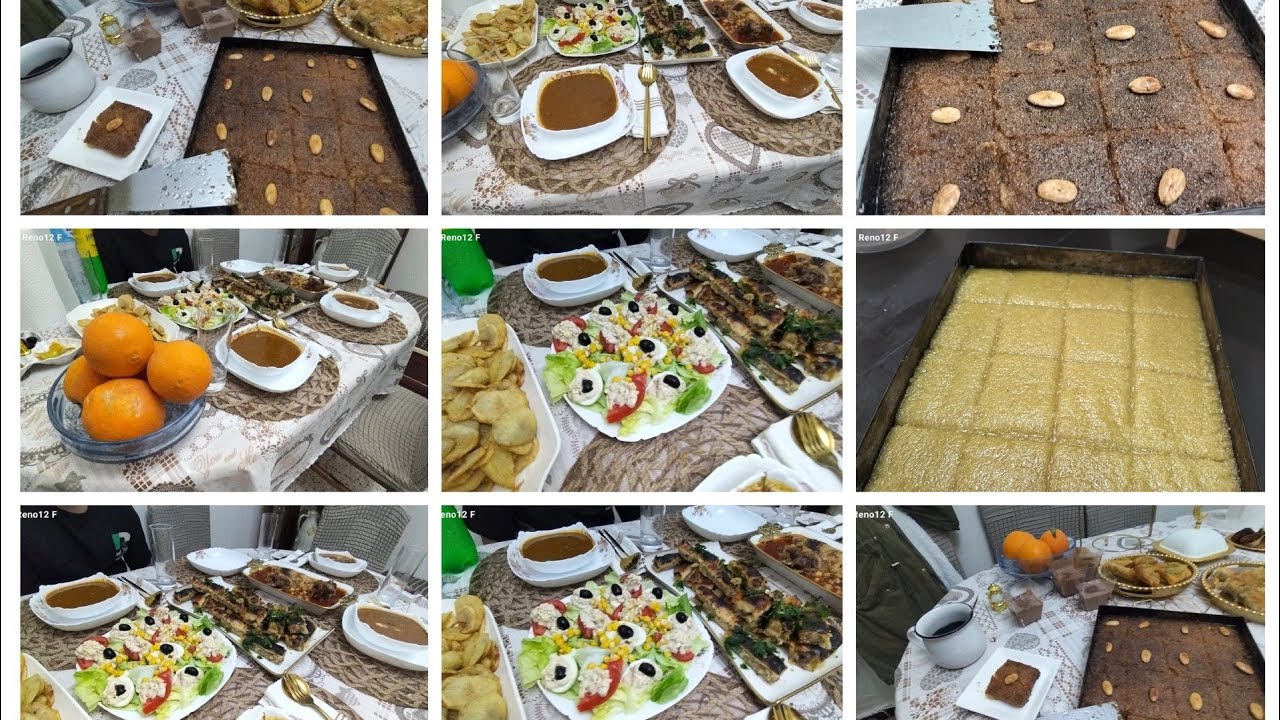 طاولة اليوم الرابع من رمضان 🌙 شطيطحة جاج ووصفة قلب اللوز او شامية ديريها في وقفة خلطي وطيبي وكولي وب