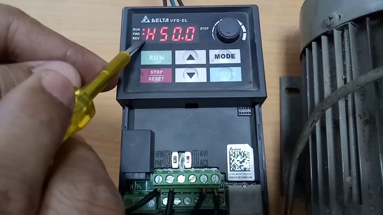 DELTA VFD EL CONFIGURATION