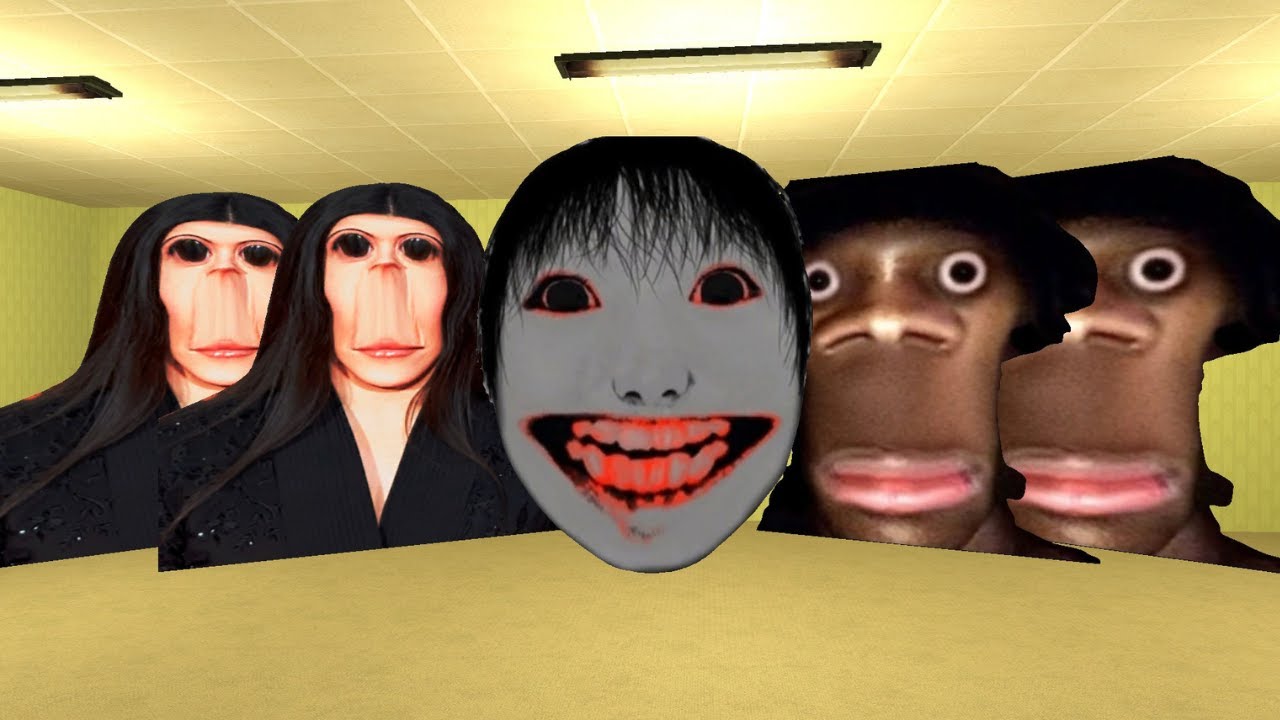 GMOD GAMEPLAY: MY NAME IS AUUGHH YOSHIE AND UNGALIA ALL BOTS#Nextbots_#Garry's world 200k