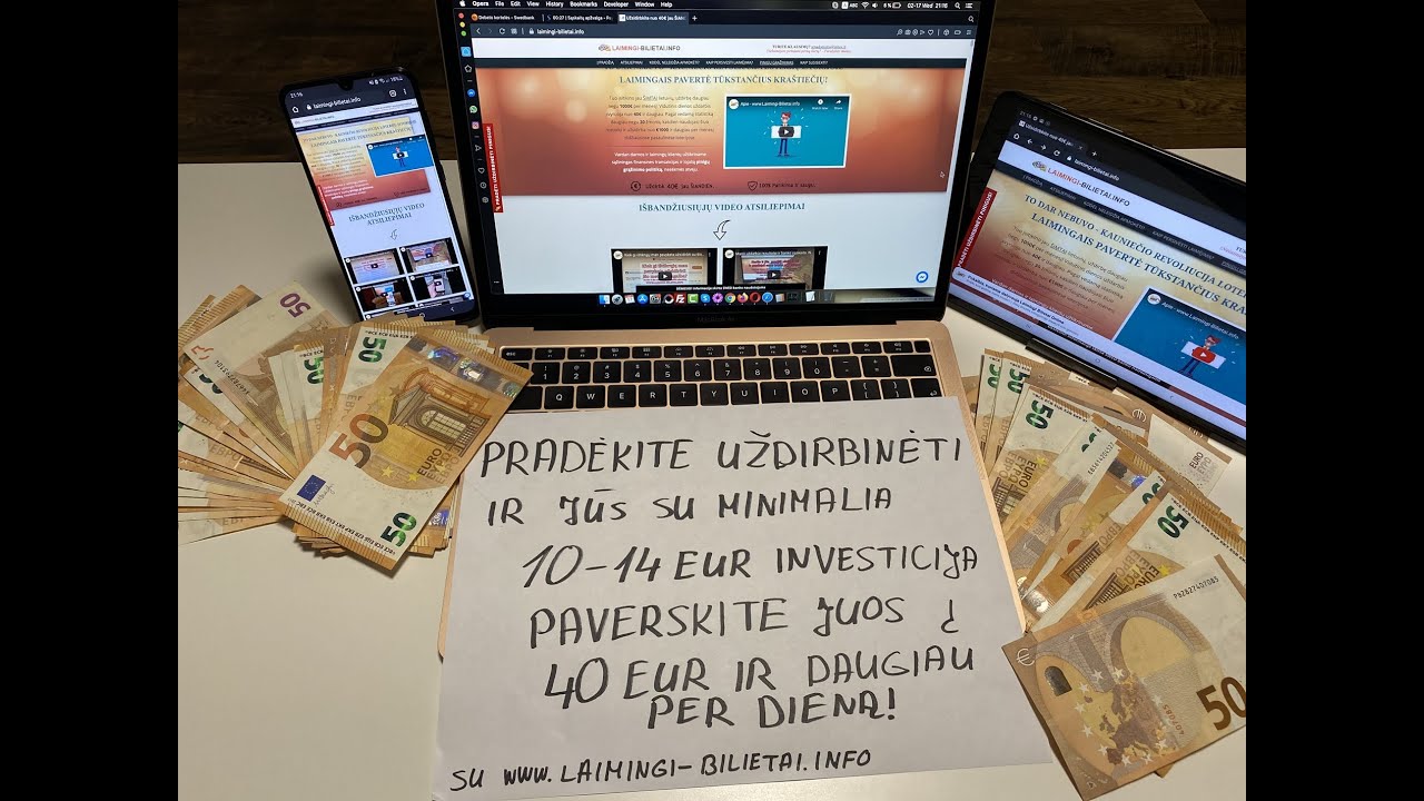 Nuotolinis uždarbis internetu. (Kiek a&scaron; pats užsidirbu ir mano rezultatai)