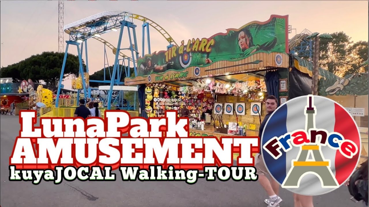 Luna Park Amusement Frejus, France 🇫🇷 kuyaJOCAL Walking TOUR 2024