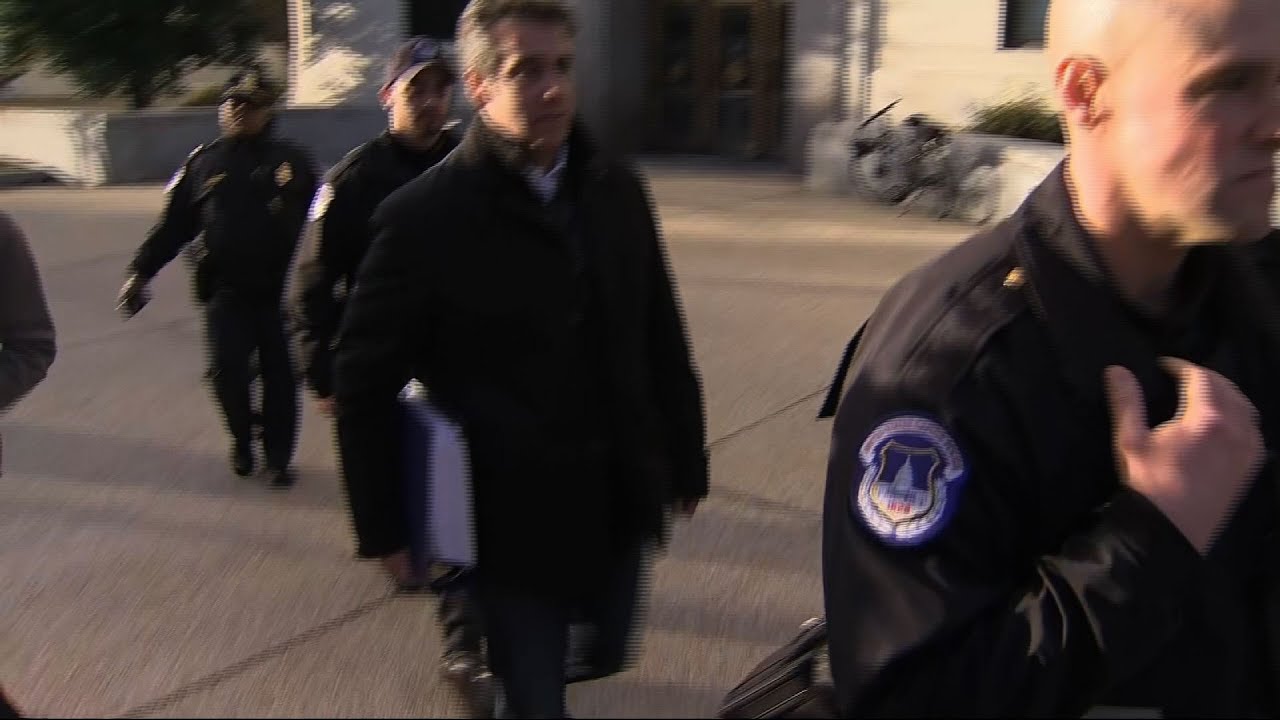 Michael Cohen on Capitol Hill ahead of testimony