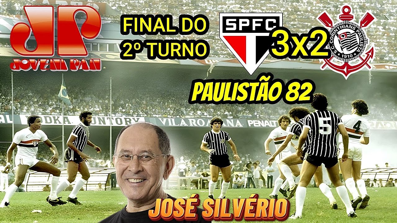 São Paulo 3 x 2 Corinthians JOSÉ SILVÉRIO Decisão 2º Turno Paulistão 82