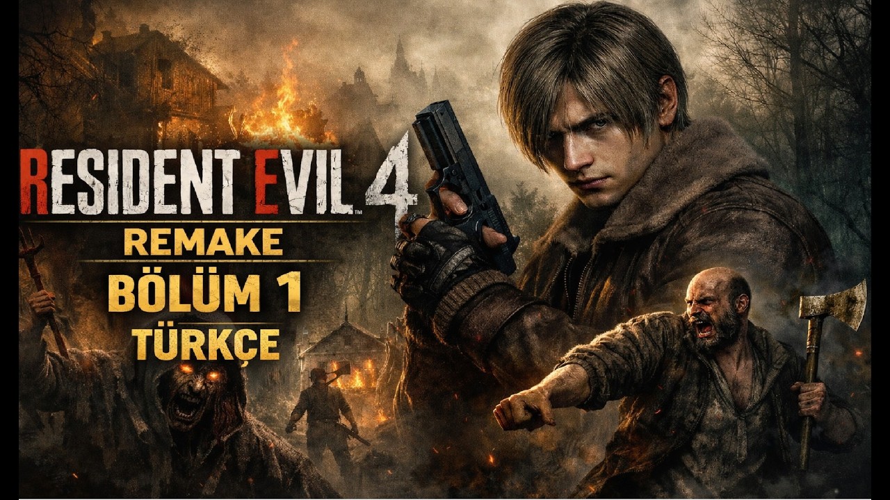 Resident Evil 4 Remake  4K Ultra Türkçe Gameplay Bölüm 1 (Full Hikâye Serisi)