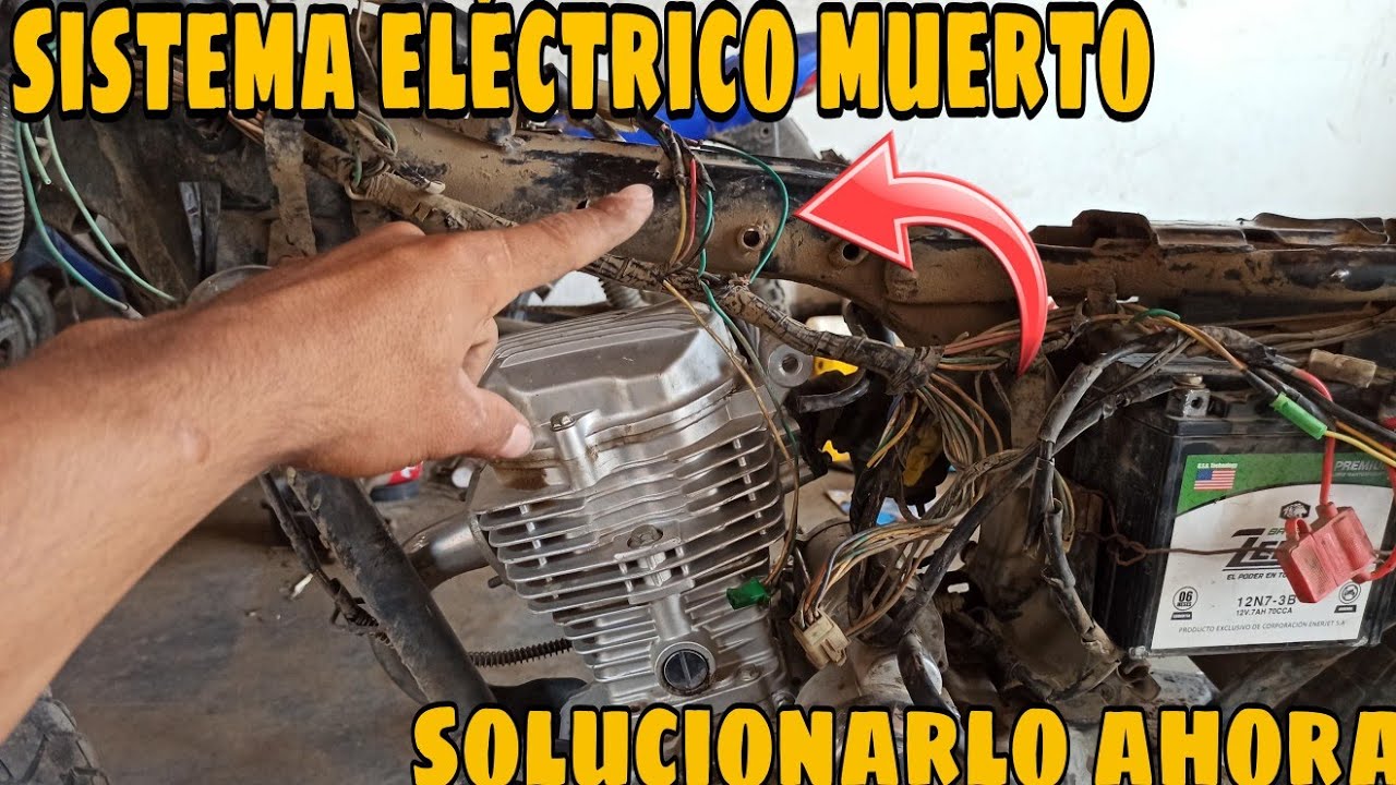 POR QUE MI MOTO NO DA NADA DE LUCES / NO DA EL ENCENDIDO ELECTRICO / NO FUNCIONA FUNCIONA NADA
