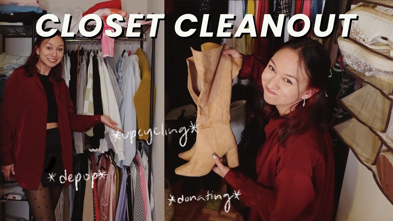 Cleaning out my closet: Selling clothes on Depop, getting ideas for Upcycling clothes, and donating!