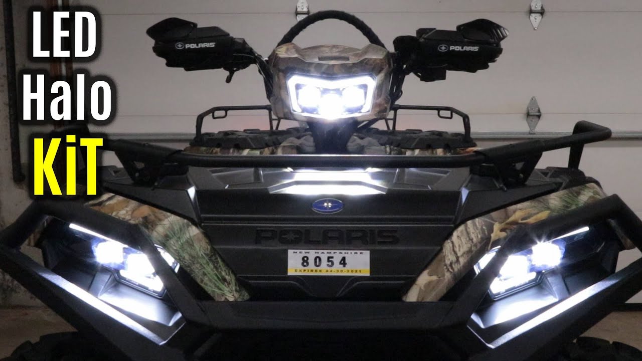 2021 LED Halo Headlight KIT 2884859 Install | POLARIS Sportsman 450 570 850 1000 XP