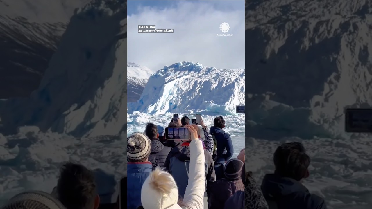 Iceberg Flips Over in Argentina