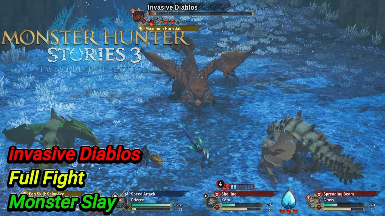 Monster Hunter Stories 3 / invasive Diablos / Full Fight / Monster Slay