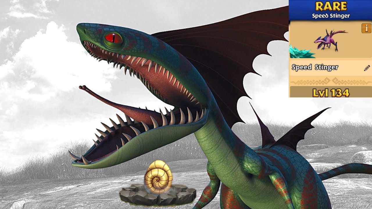 Speed Stinger Max Level 134 Titan Mode - Dragons:Rise of Berk