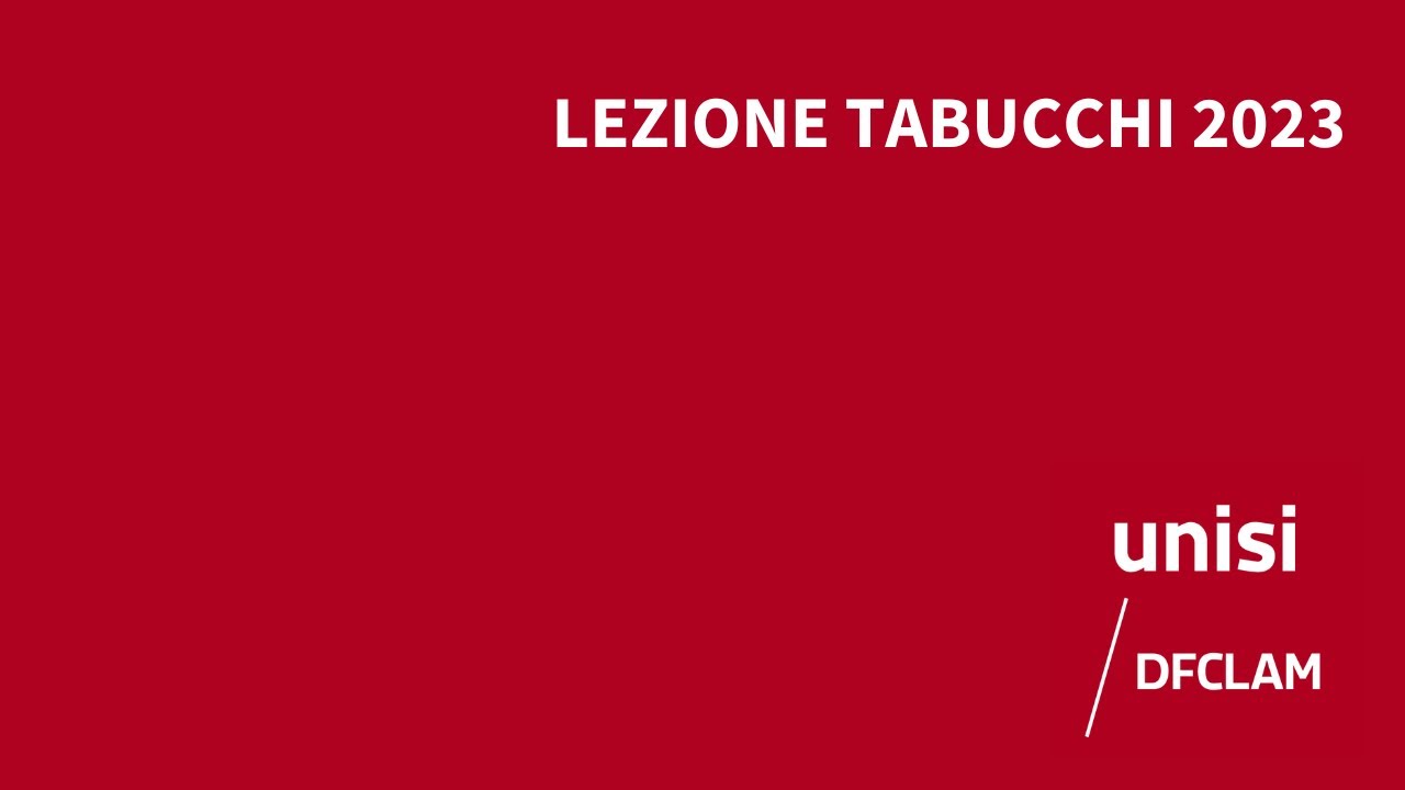 Lezione Tabucchi 2023: Thea Rimini