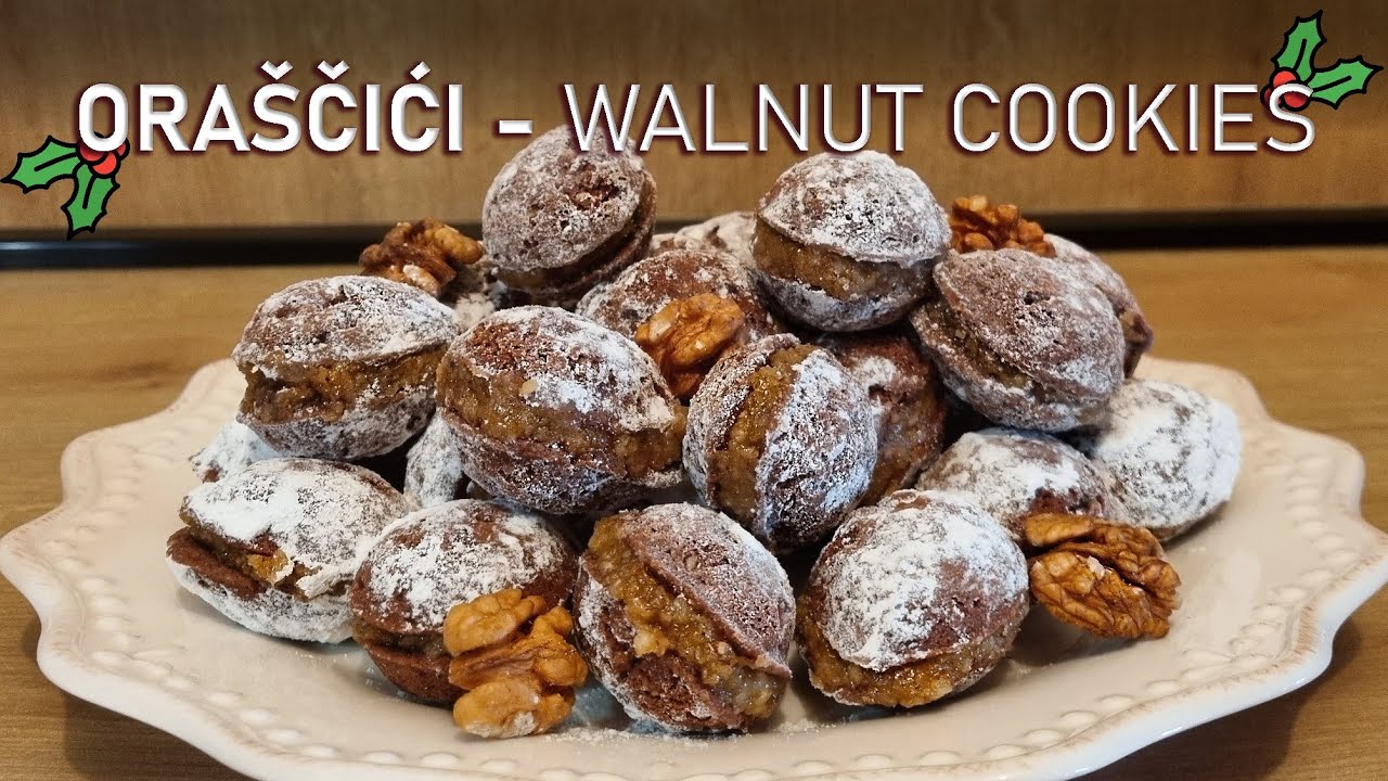 Oraščići (Walnut cookies) - Holiday Bakes