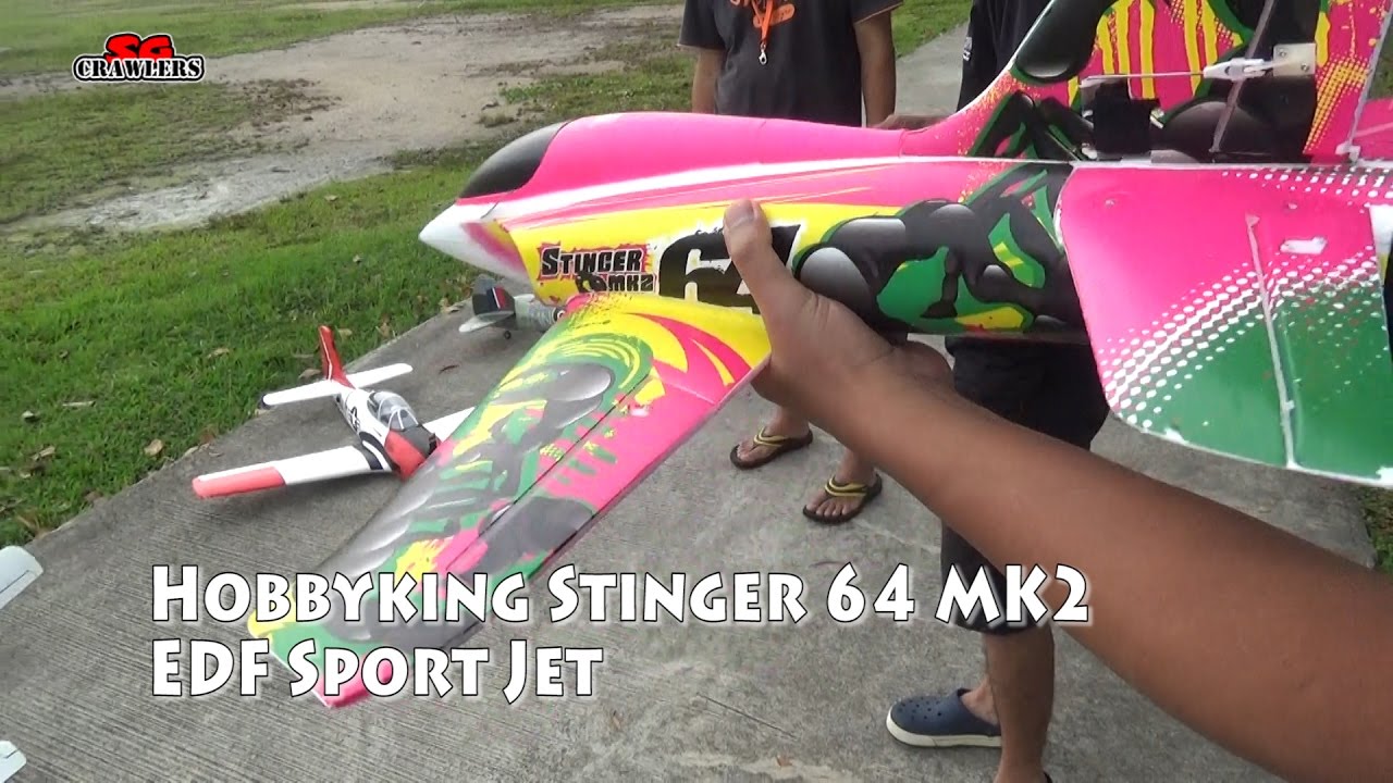 Hobbyking Stinger 64 MK2 4S EDF Sport Jet 700mm EPO (PNF) RC Flying at Tuas