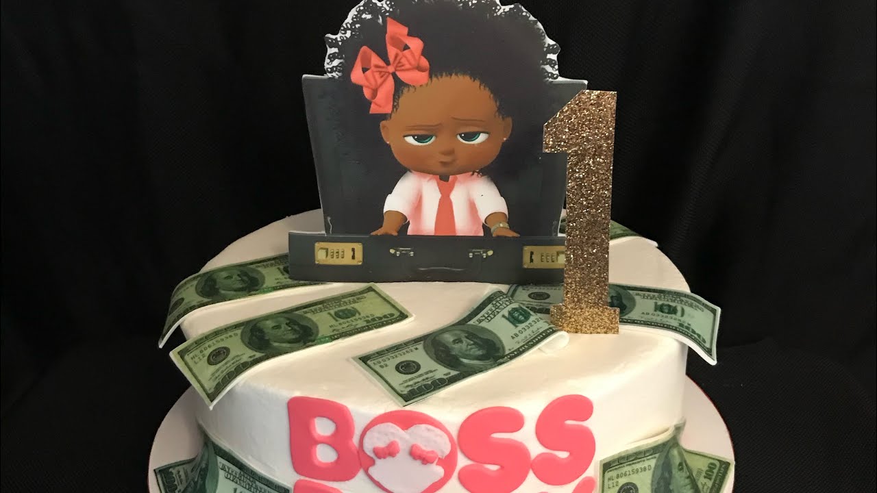 Pastel de girl baby boss