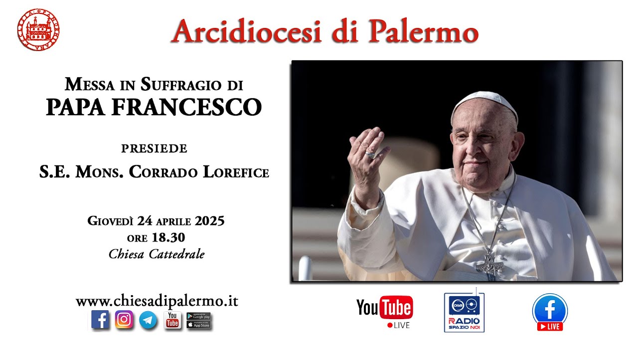 Celebrazione Eucaristica in suffragio di Papa Francesco