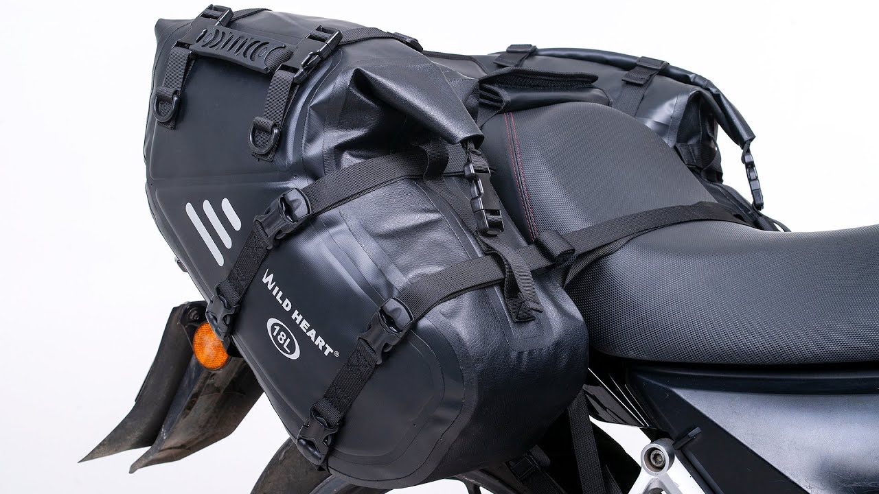 WILD HEART Motorcycle Saddlebags Waterproof 36L (18L*2)