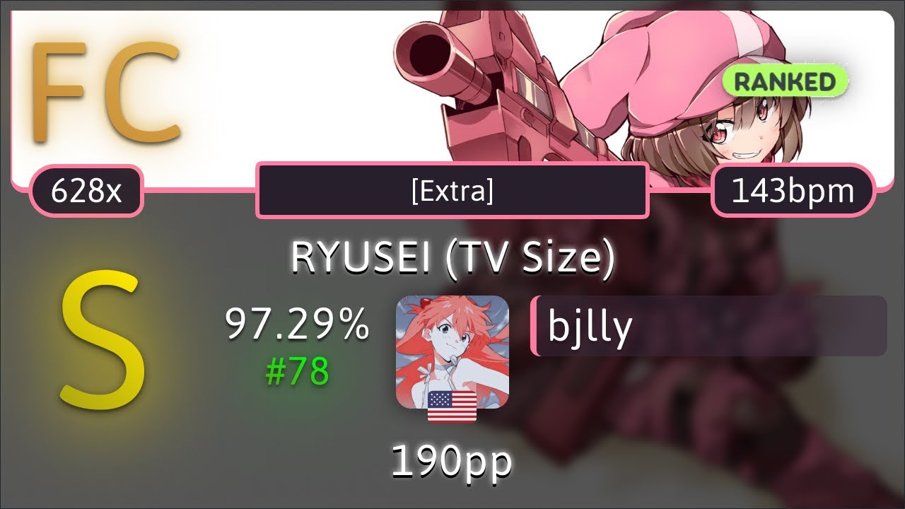 bjlly | RYUSEI (TV Size) [Extra] 97.29% #78