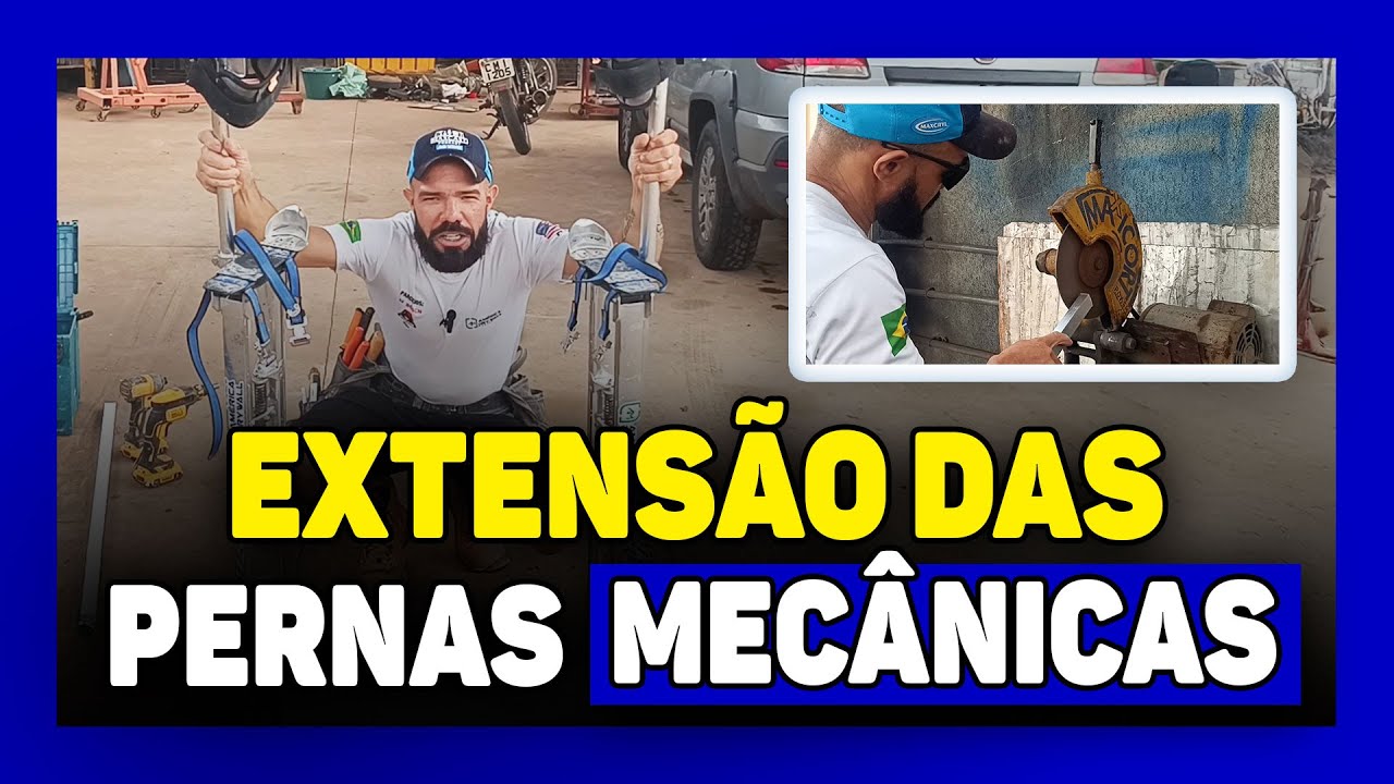 🔵MODIFICANDO A PERNA MECÂNICA PARA ALCANÇAR A ALTURA  CORRETA - DRYWALL